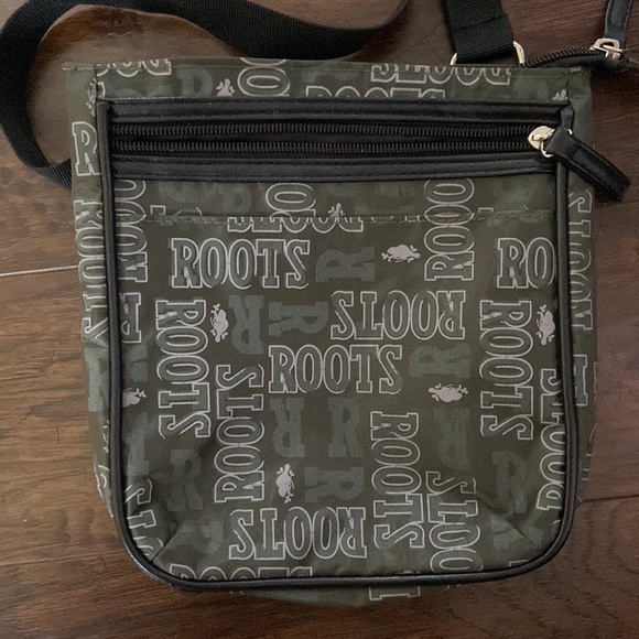 Army green Roots over the shoulder bag - Picture 2 of 4